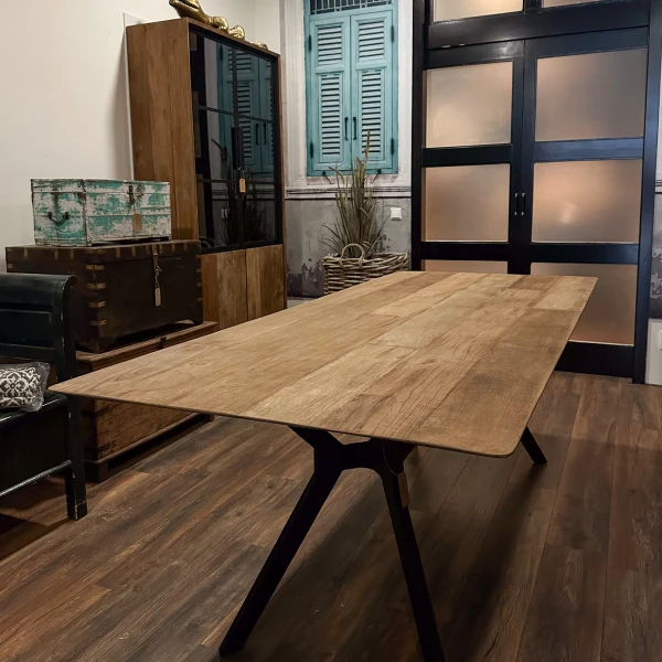 Eetkamer tafel teak